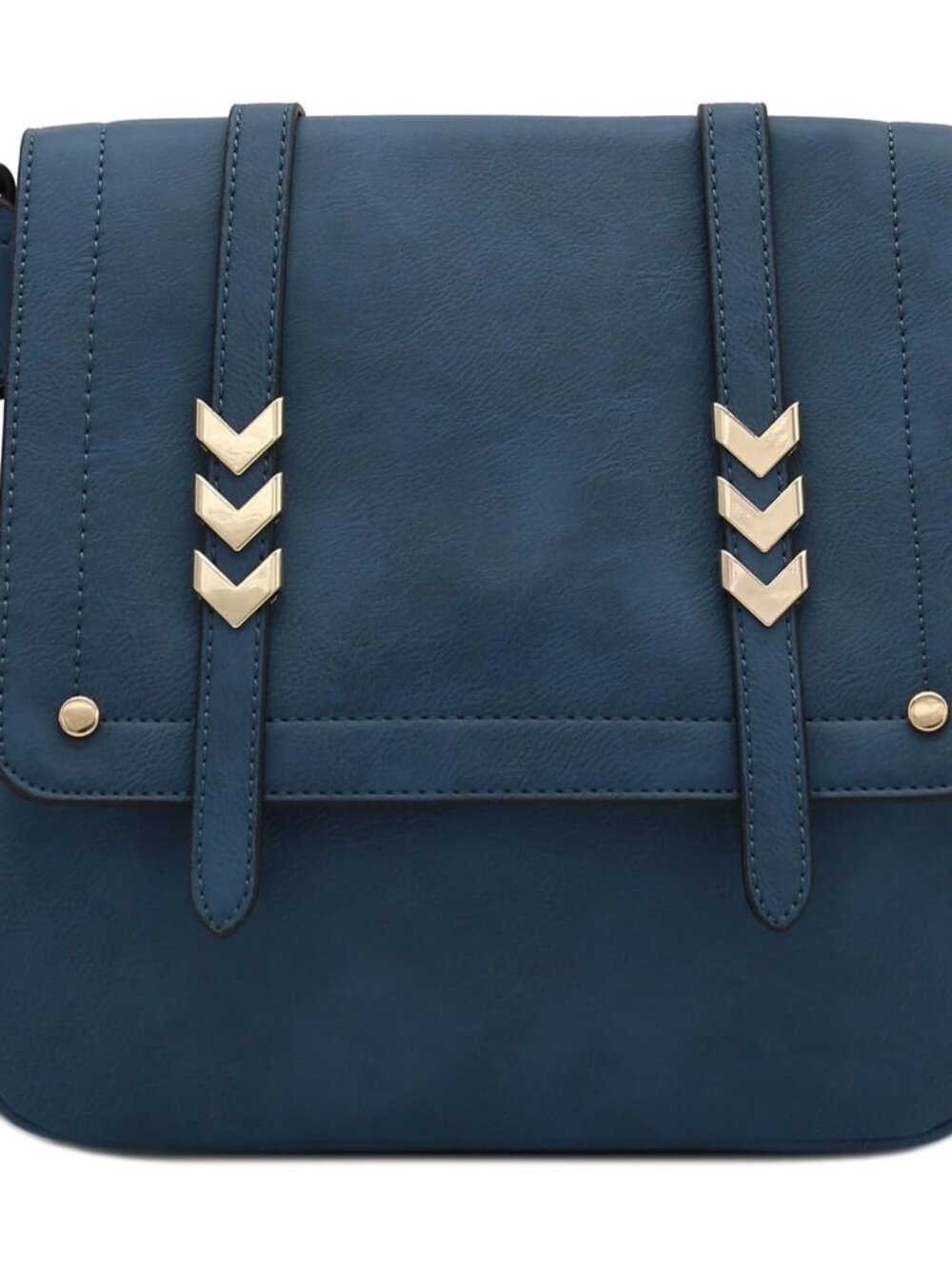 Double Compartment Large Flapover Crossbody Bag